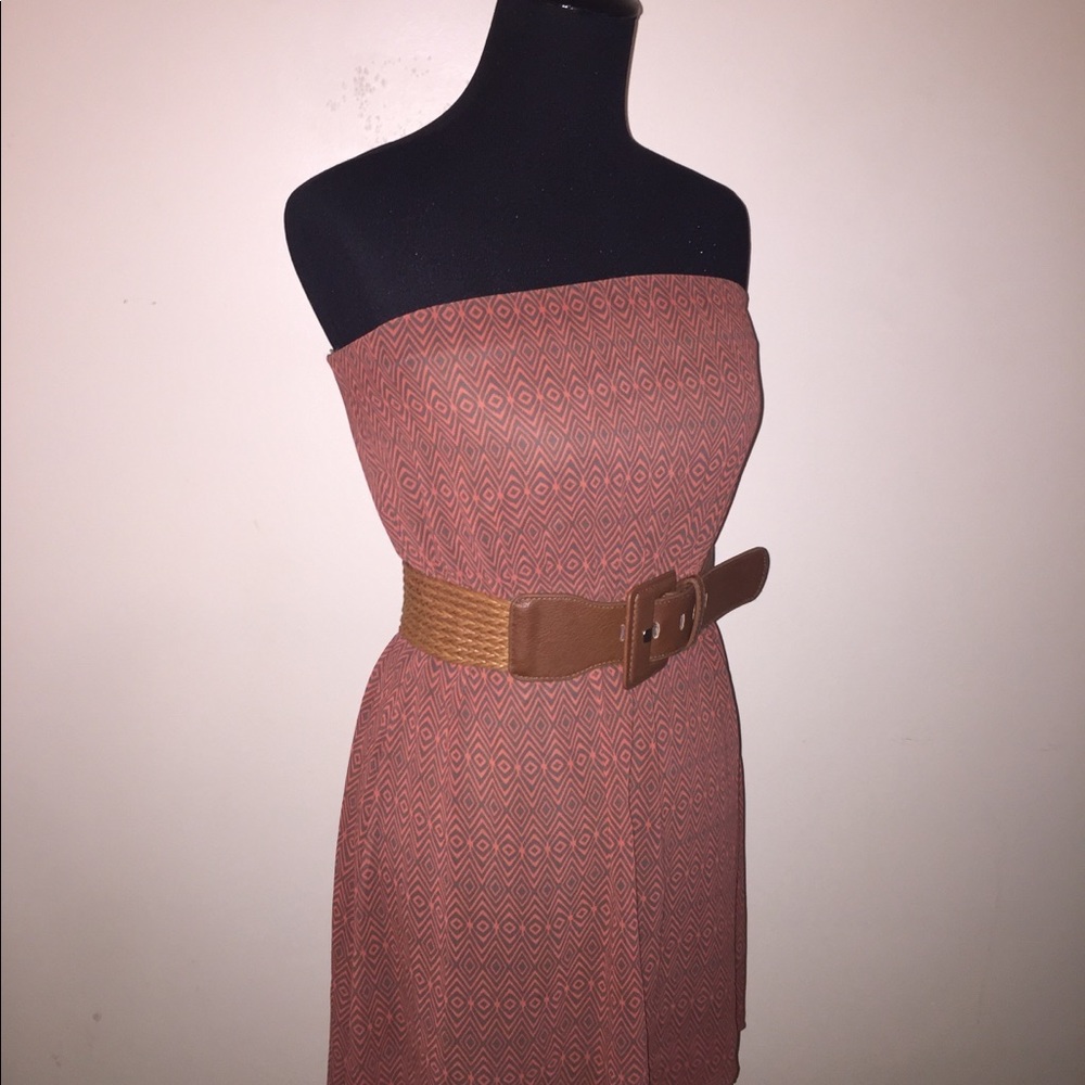 High-Low Orange Dress